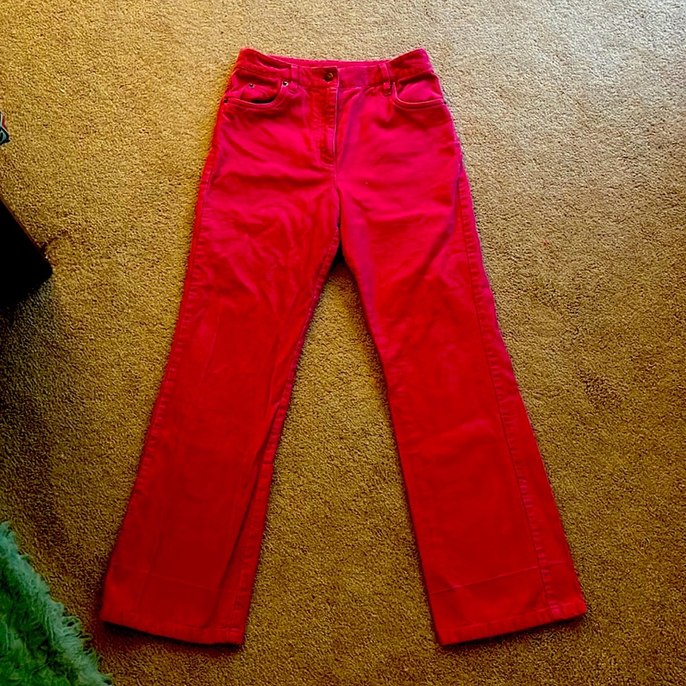 Talbots kids size 12 hot pink bell bottoms ripped